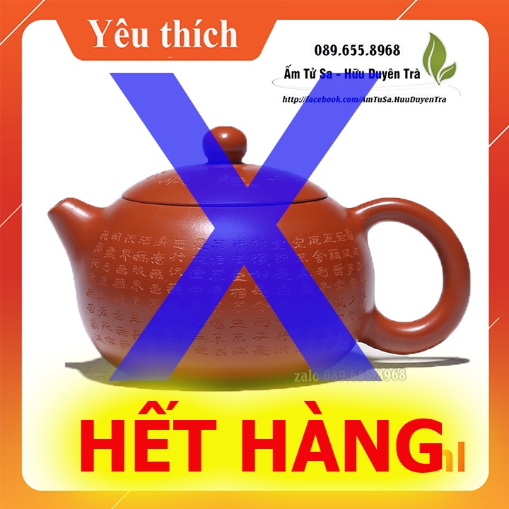 Ấm trà Tử Sa TÂM THIỆN NHÂN (cao cấp) - ấm tử sa nghi hưng dùng trà đạo cùng trà ô long, trà mạn,trà thái nguyên,trà sen