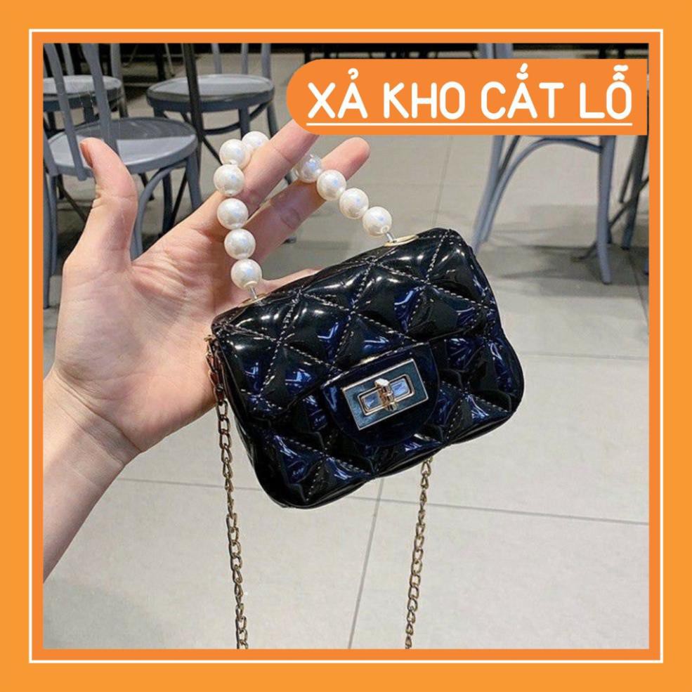 [Sẵn Hàng Giao Ngay] (giá gốc)combo 10 túi đeo chéo mini quai ngọc trai nhân tạo cho bé choi tết