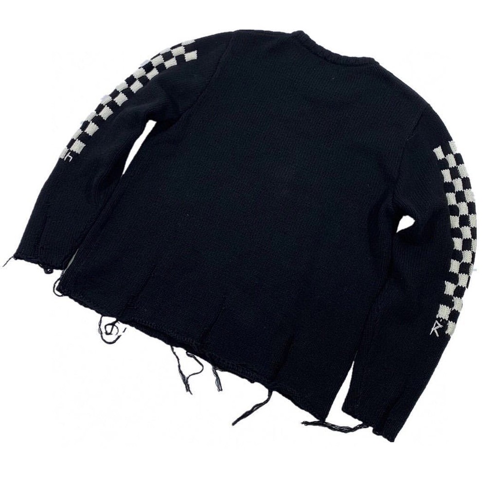 Áo len RHUDE check sleeve sweater fw20