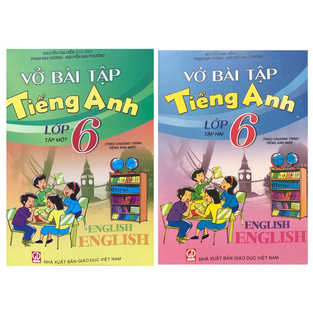 Sách - Combo Vở bài tập Tiếng Anh lớp 6 ( 2 tập )