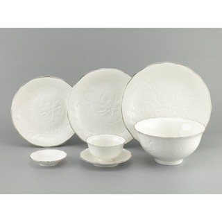 Bộ bàn ăn 22sp Sen IFP Chỉ bạch kim