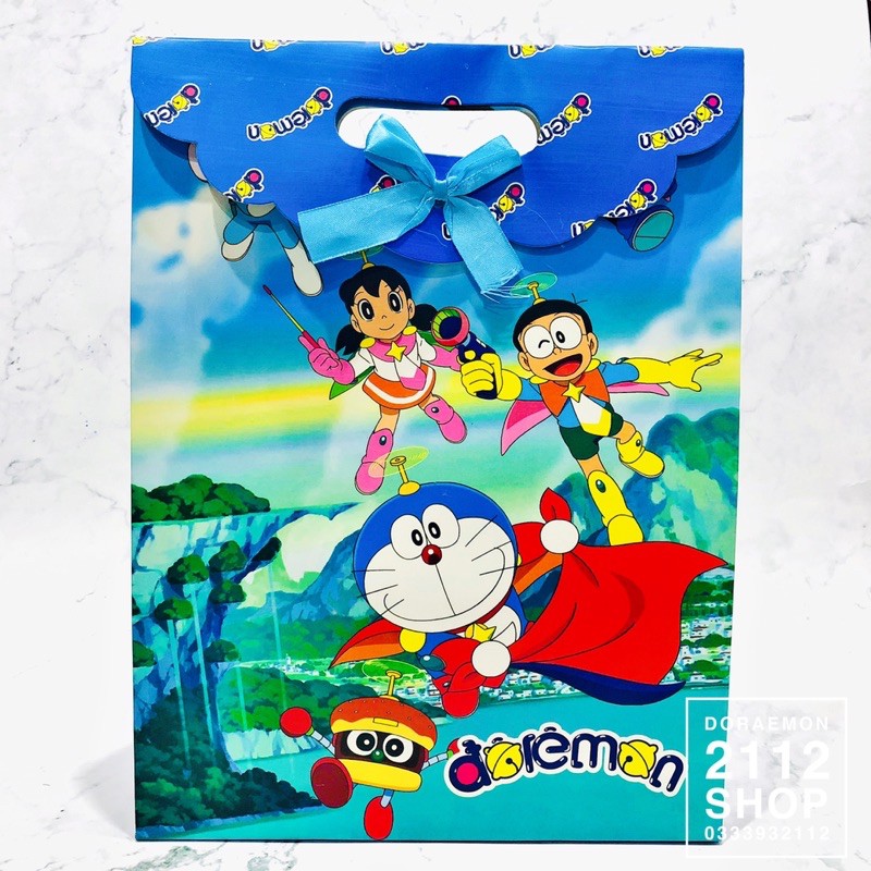 Túi giấy quà tặng Doraemon size lớn 24x32x10cm