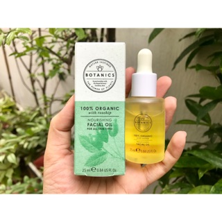 Dầu dưỡng da Botanics 100% Organic Nourishing Facial Oil