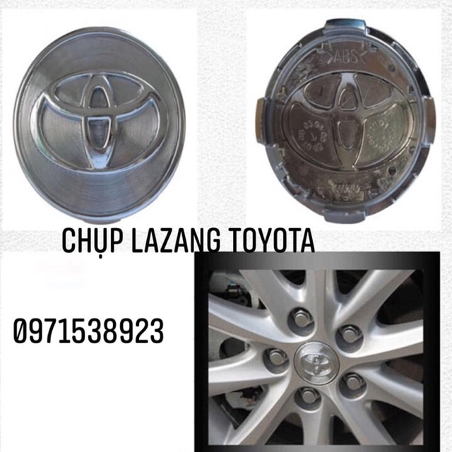 nắp chụp lazang 62mm Cho Toyota Camry innova Yaris Corolla altis vios hàng oem loại xịn đẹp 1 cái