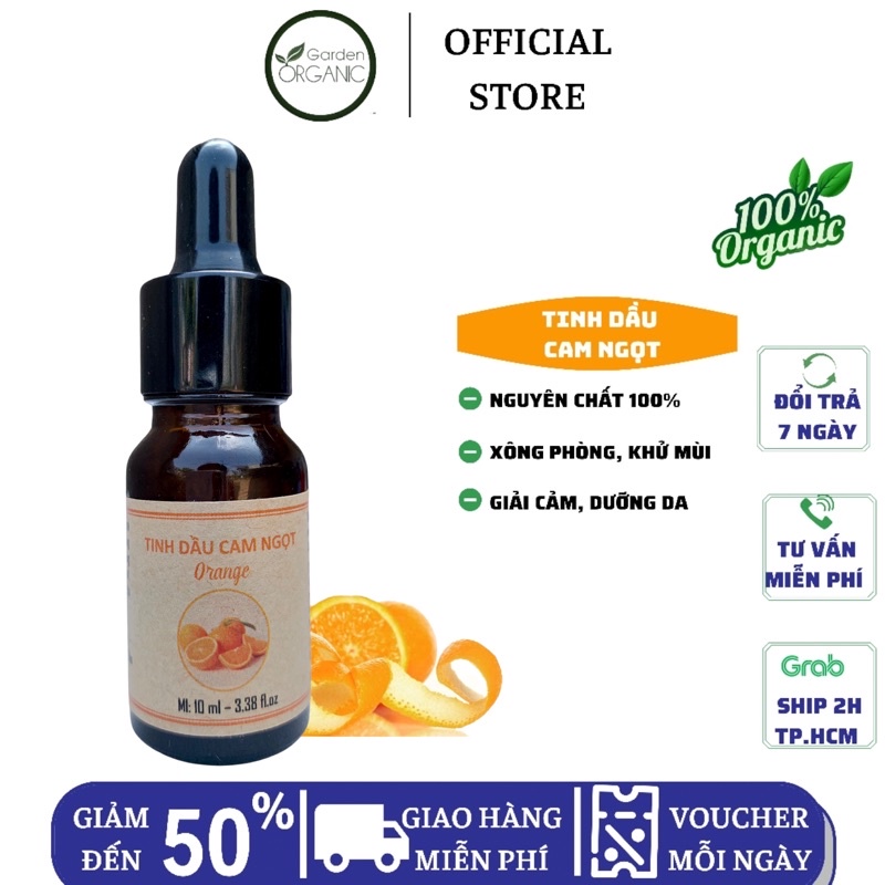 TINH DẦU CAM NGỌT THIÊN NHIÊN NGUYÊN CHẤT 100% 10Ml