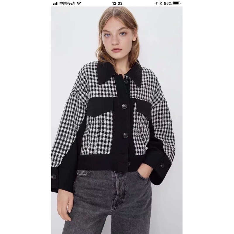 Áo khoác caro #Zara #230k / size Xs S