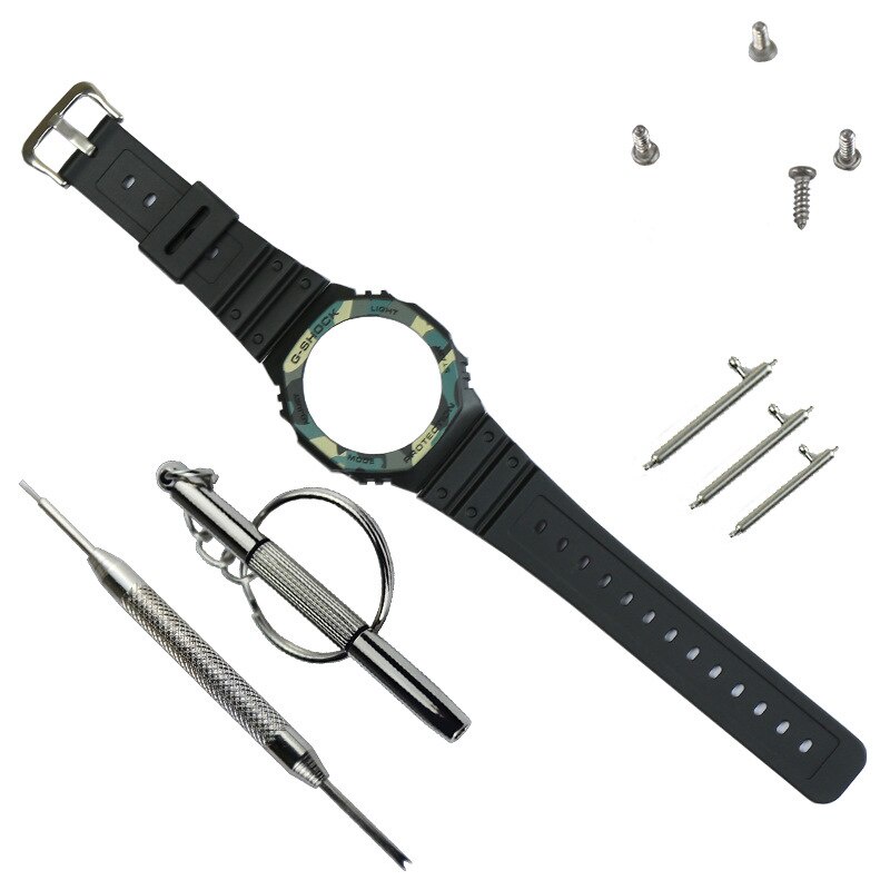 Dây đeo silicon thay thế cho đồng hồ Casio Ga-2100 G-Shock Ga-2110