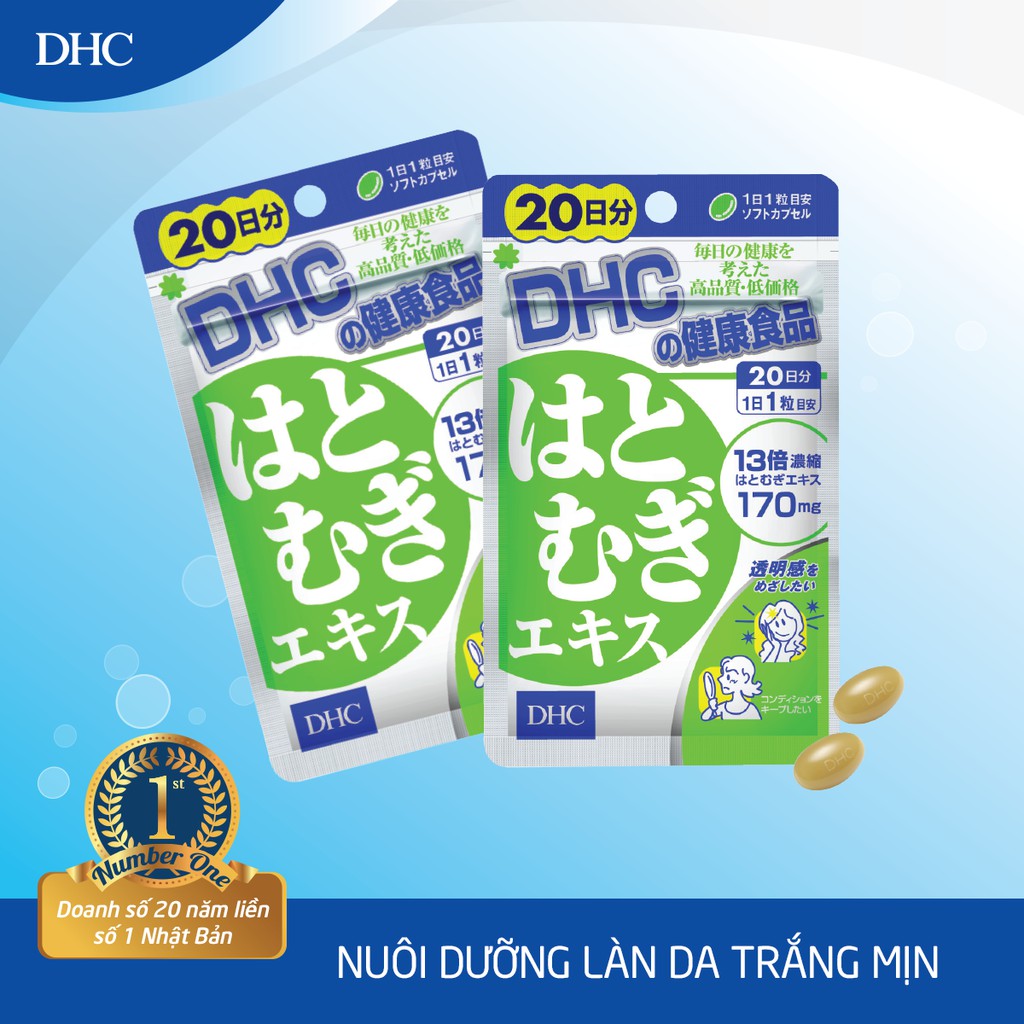 Viên uống sáng da DHC Nhật Bản Adlay Extract gói 20 viên (20 ngày) và 60 viên (60 ngày) | BigBuy360 - bigbuy360.vn