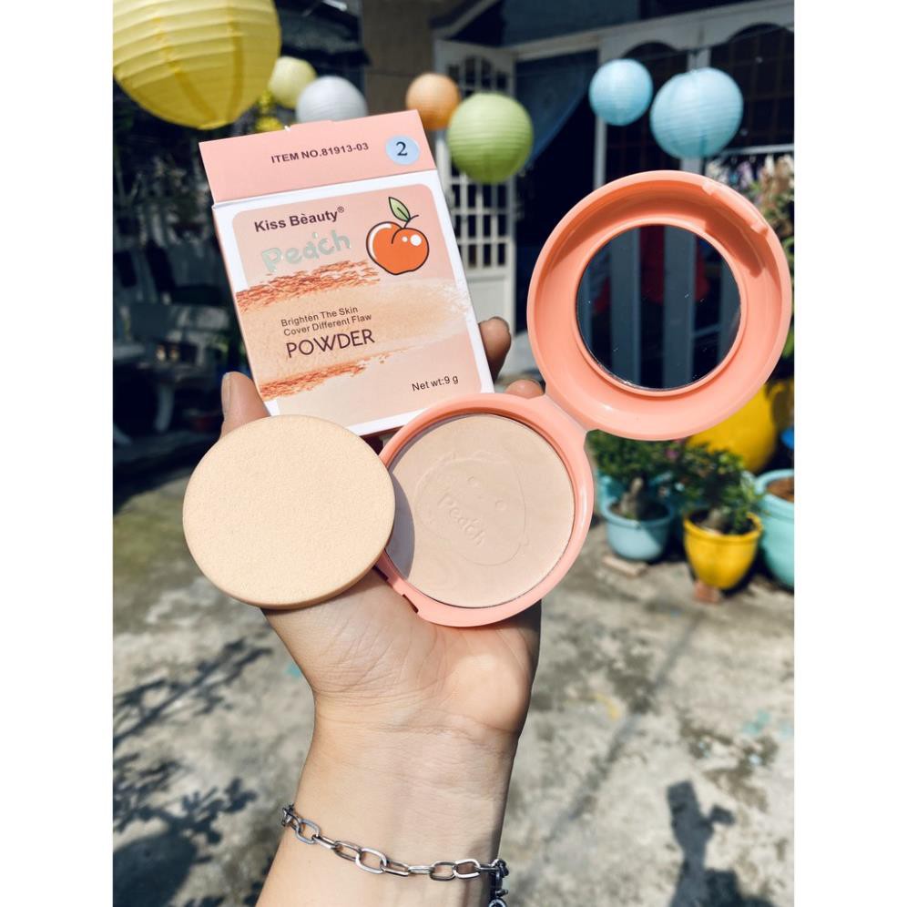 Phấn nền Quả Đào Peach Powder Kiss Beauty Auth Nội Địa | BigBuy360 - bigbuy360.vn