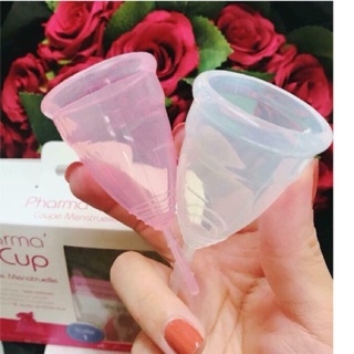 [ MẪU MỚI NHẤT] Cốc nguyệt san Pharma cup hàng nội địa Pháp [ tặng 5 viên tiệt trùng Milton và túi vải]