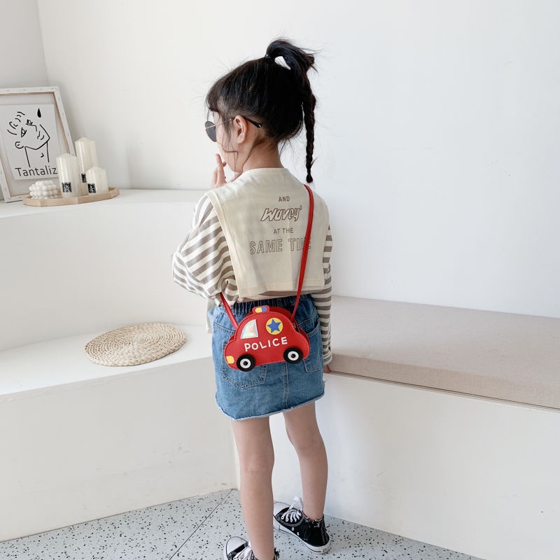 Túi Đeo Chéo Hình Xe Hơi Hoạt Hình Xinh Xắn Cho Bé