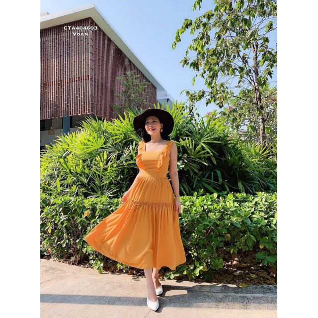 Đầm voan maxi