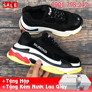 Giày Thể Thao BALEN Triple S Màu Đen Full Boxs [VIDEO+ ẢNH THẬT]