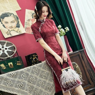 Sườn xám thượng hải PMS130