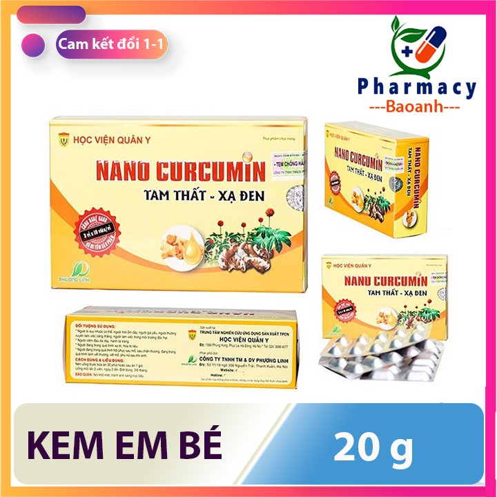 Nano Curcumin Tam Thất Xạ Đen Học viện Quân Y