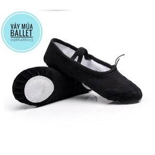 Ballet Giày múa màu đen sz 22-44