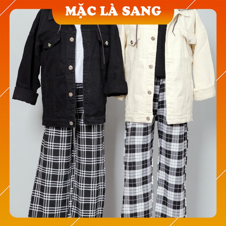 FREESHIP - Quần ống suông ống rộng kẻ caro hot hit dễ mặc Order Quảng Châu tận xưởng | BigBuy360 - bigbuy360.vn