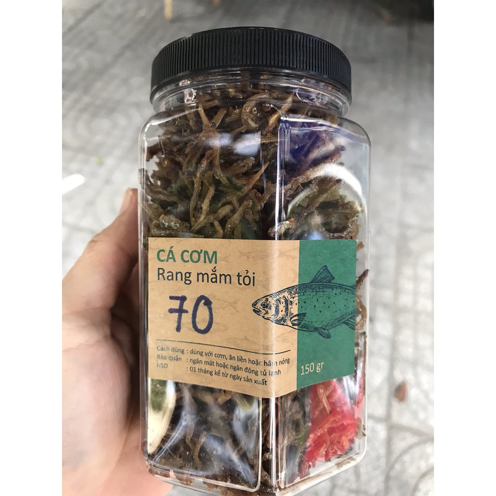 Cá cơm rang mắm tỏi nhà làm