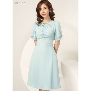Đầm nhún giữa ngực GUMAC DA954