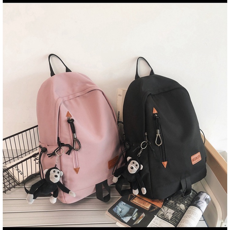 Balo ulzzang nam nữ đi học chống thấm kiểu dáng basic style Hàn Quốc LILA MENGTU24