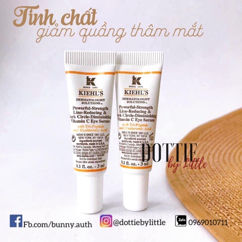 [BILL US] Tinh chất dưỡng mắt Kiehls Vitamin C Eye Serum