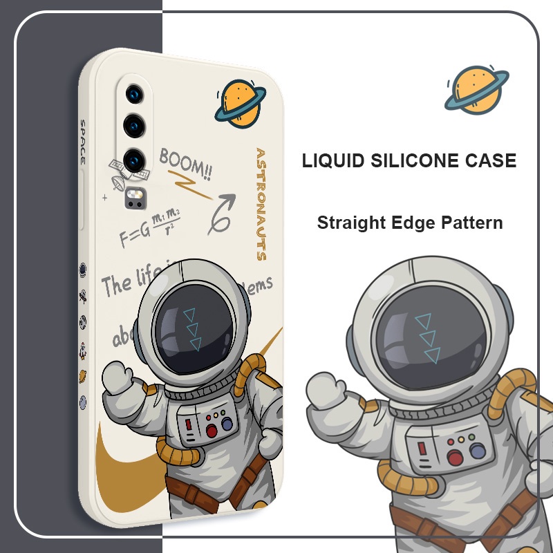 Ốp Điện Thoại Silicon Họa Tiết Phi Hành Gia Dành Cho Huawei P30 P20 Pro Lite 2019