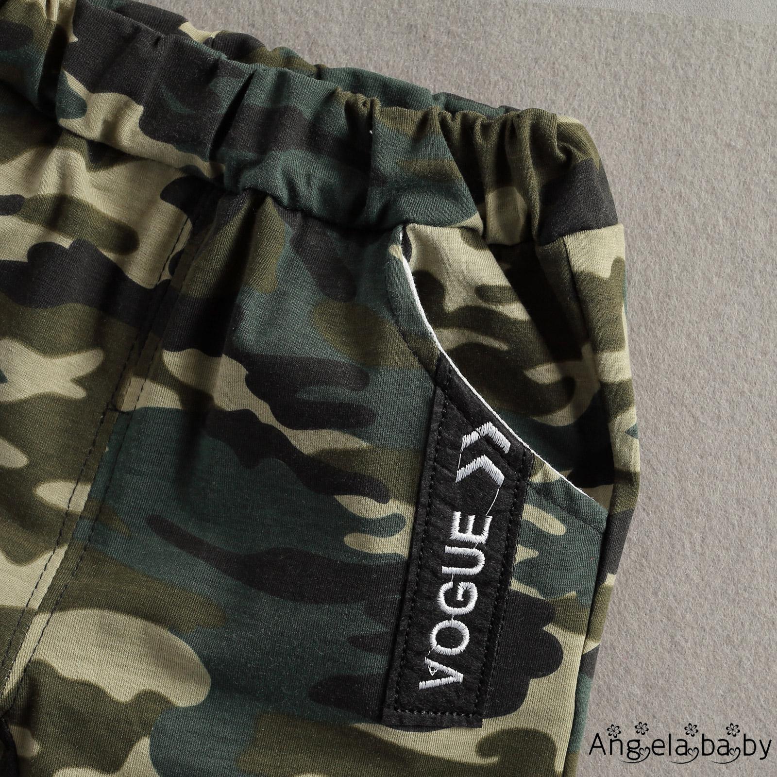 Bộ áo quần họa tiết camo thời trang cho bé