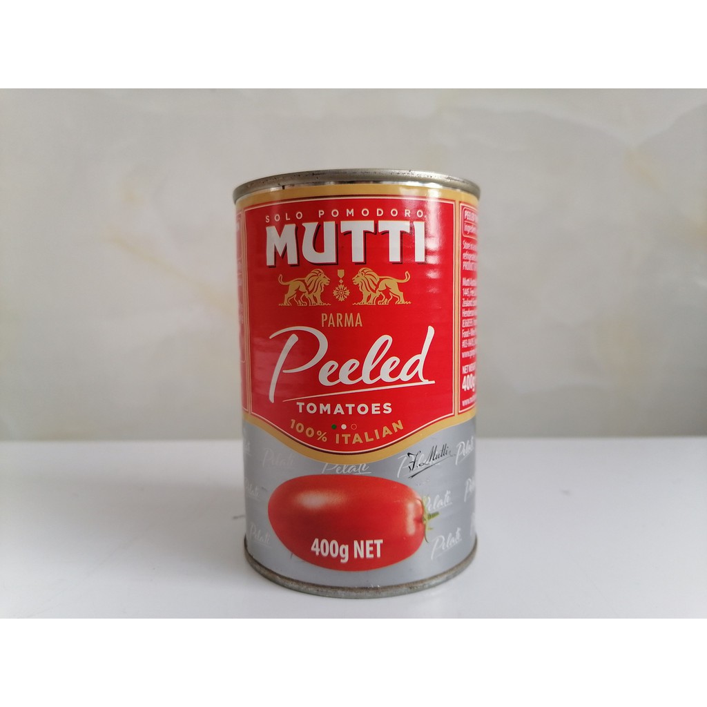[400g – Peeled] Cà chua bóc vỏ [Italia] MUTTI Peeled Tomatoes (bph-hk)