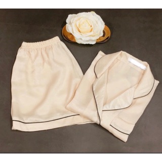 Bộ ngủ lụa satin _ bộ pyjama lụa satin