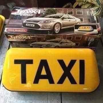 Mào TAXI hút nam châm có đèn LED gắn nóc ô tô kích thước 29cm