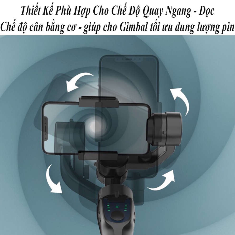 Gimbal chống rung F8 3 AXIS cao cấp - Tay cầm gymbal chống rung siêu cấp - hỗ trợ các dòng điện thoại smart phone