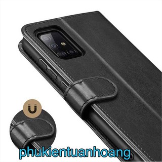 Bao da Samsung Glaxy A71 Dux Duics Leather Wallet
