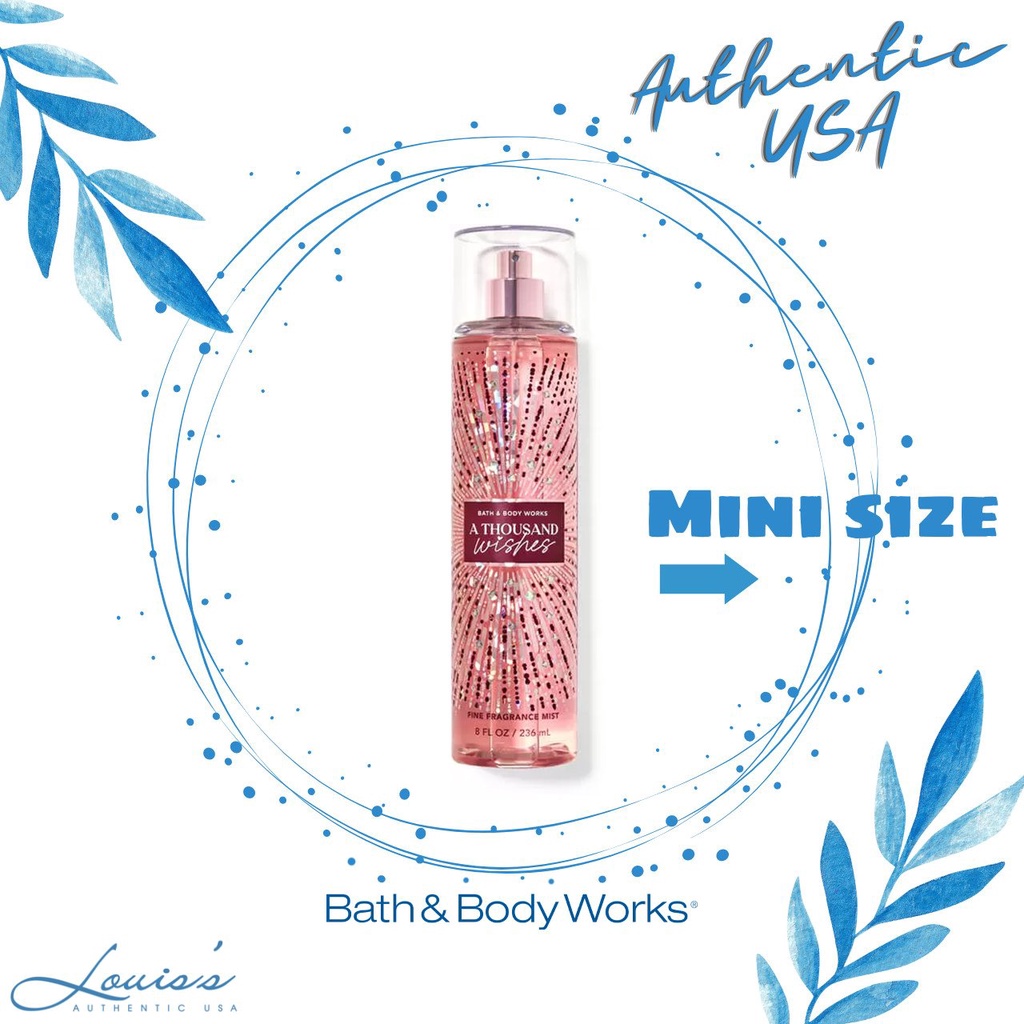 Body mist A THOUSAND WISHES - Xịt thơm toàn thân Bath & Body Works Mỹ