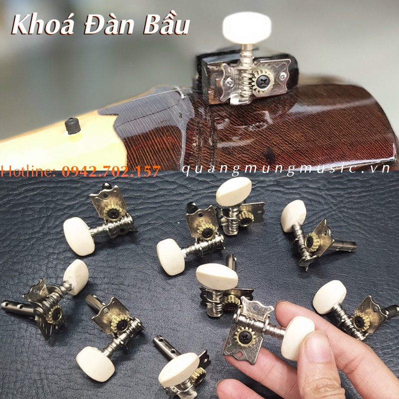 Khóa Vặn Đàn Bầu - Trục Khoá Lên Dây Đàn Bầu - Nhập Tận Xưởng Sản Xuất Đàn Bầu VN