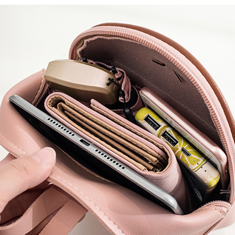 Ba Lô Da PU Nhỏ Xinh Đa Năng Cho Nữ