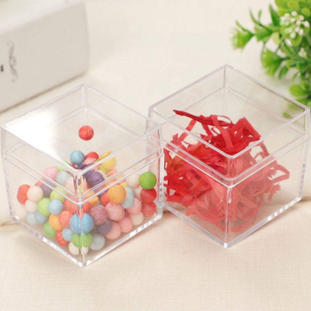 Hộp Đựng Kẹo / Sô Cô La Hình Vuông Bằng Acrylic Siêu Bền