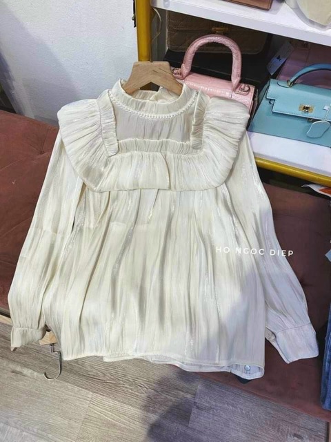 Áo sơ mi OGANZa màu be | BigBuy360 - bigbuy360.vn