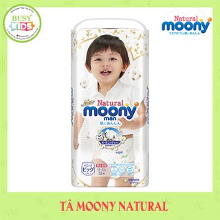 Tã Moony Natural Nội Địa Chính Hãng Unicharm VN dán/quần size NB63,S58,M46,L38-M46,L36,XL32