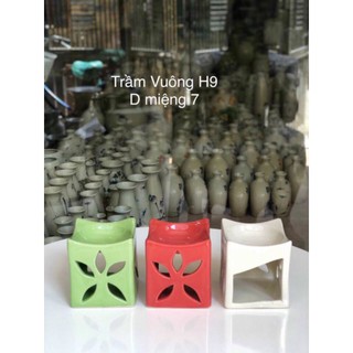 Đèn Xông Tinh Dầu Bằng Nến [Bát Tràng]