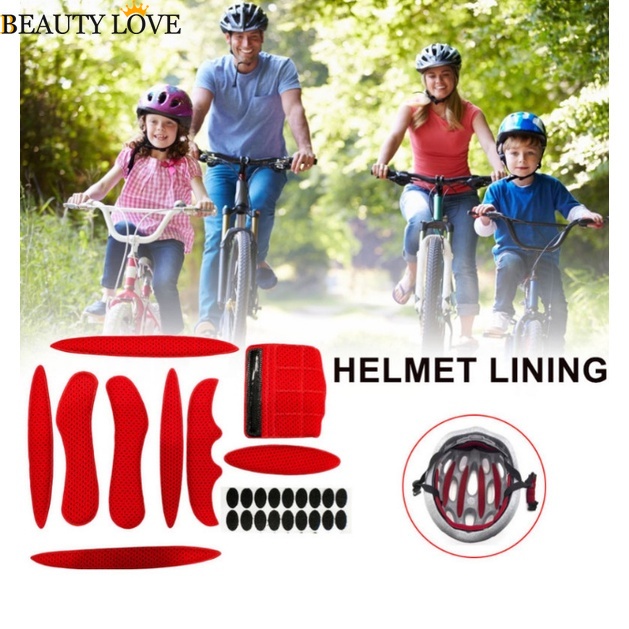 [Mới] Bộ Lót Bên Trong Mũ Bảo Hiểm / Miếng Lót Trong Xe Máy / Xe Đạp Điện / Xe Đạp Điện Bằng Xốp Có Thể Khóa Bảo Vệ