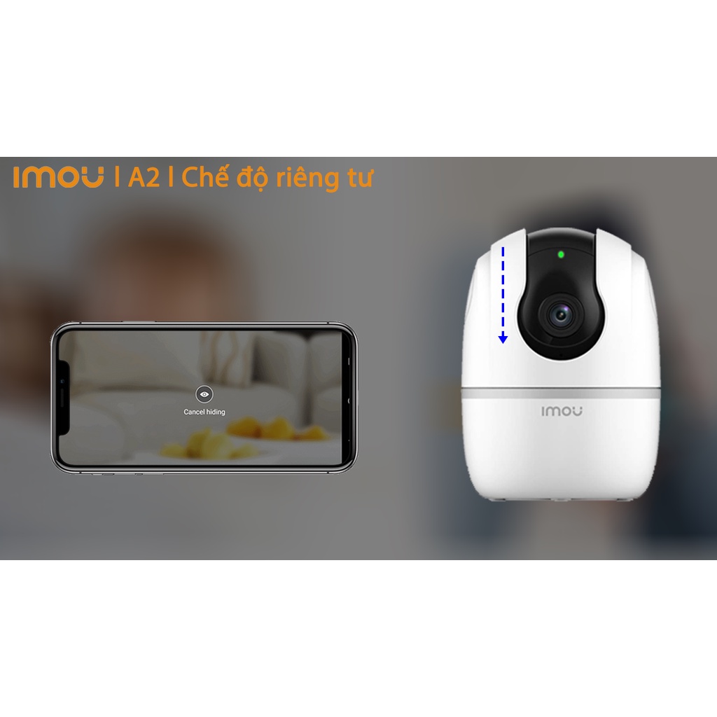 Camera IP WIFI IMOU Ranger2 A22EP-D-V3 2MP,  Xoay 360, Phát hiện con người, Phát hiện tiếng ồn lạ