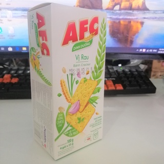 Bánh Cracker AFC Dinh Dưỡng Vị Rau (Hộp 86g)