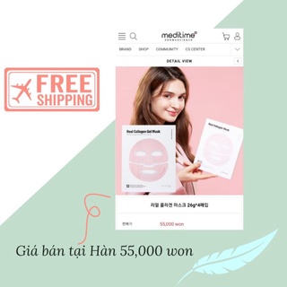 Mặt nạ collagen tươi 76%, trứng cá tầm dưỡng trắng da cao cấp 26g