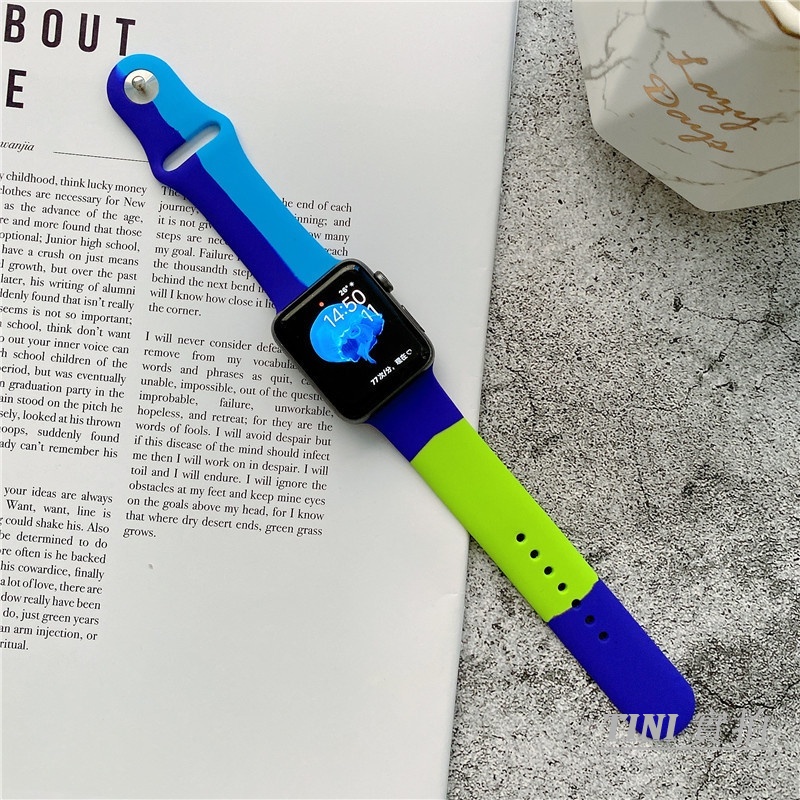 Dây đeo silicon cho đồng hồ thông minh Apple Watch Series IWatch 7 / 6 / 5 / 4 / 3 /SE 44mm / 40mm / 42mm / 38mm /41mm / 45mm Dây đeo Apple Watch
