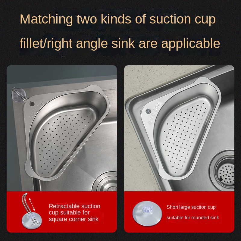 Rổ lọc rác bồn rửa chén INOX ngăn tắc bồn rửa,không ghê tay | Khay lọc rác bồn rửa chất liệu siêu bền,chống hoen gỉ