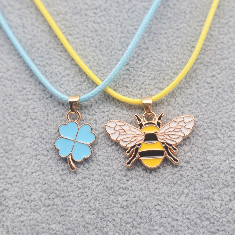 Bộ 2 Vòng Cổ Mặt Cỏ Bốn Lá Thời Trang Nữ Tính