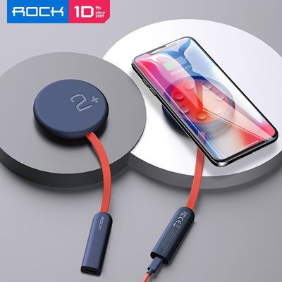 Bộ sạc không dây ROCK W24 hai mặt hấp thụ điện thoại di động iphoneX sạc nhanh X chuyên dụng