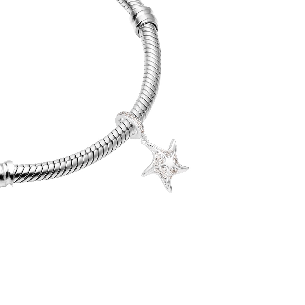 Charm bạc đính đá CZ PNJSilver XMXMW000012