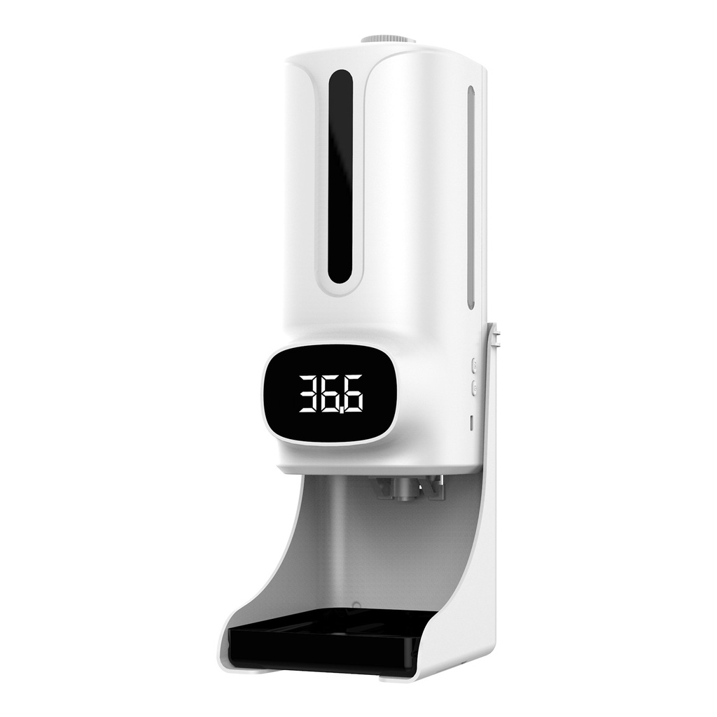 Máy xịt rửa tay tự động không chạm và đo thân nhiệt 2 trong 1- K9 Pro Plus Hỗ Trợ Tiếng Việt, Lắp đặt sử dụng dễ dàng