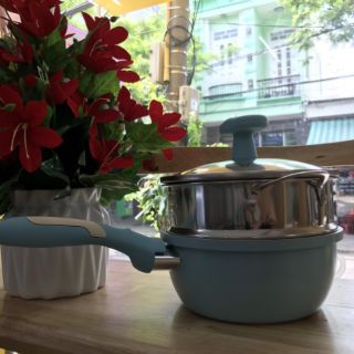 Set nồi nấu cháo 2 in1 cho bé